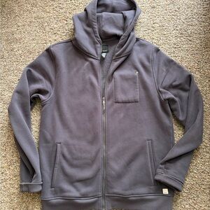 Vuori Men’s Gray Full-Zip Hoodie